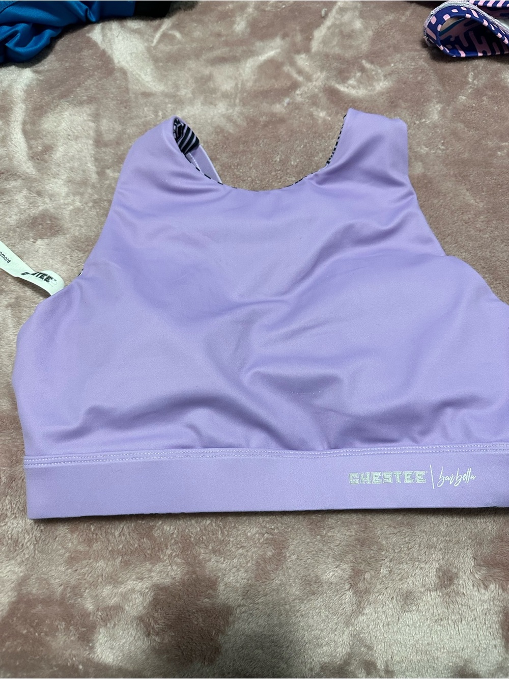 The Chestee Lavender Sports Bra